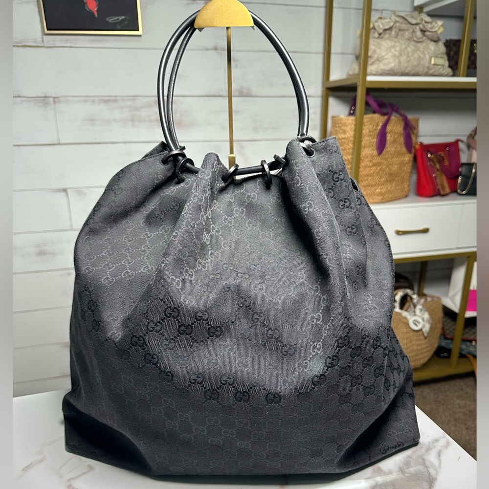 Gucci Canvas Bucket Bag - Picture 3 of 11